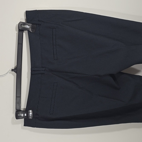 {New York & Co.} Womens Black Polka Dot Mid Rise Dress Pants - Size 10 - Picture 7 of 13